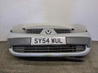 бампер передний Renault Scenic 2 поколение 2004, 1.6 л., i, бензин, 5МКПП, серебро, минивэн, передний привод, правый руль, 8200139528