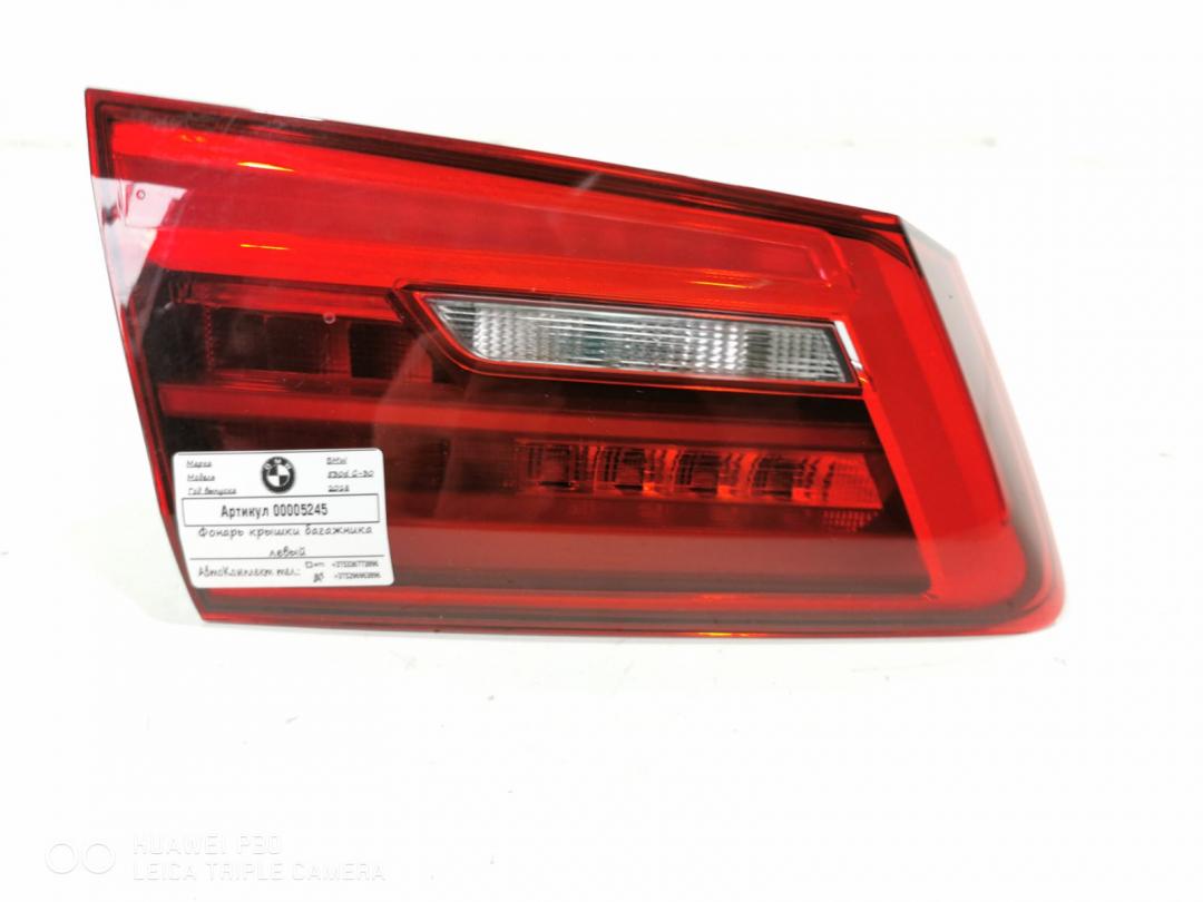 фонарь крышки багажника левый BMW 5 серия G30/G31 2018, 3.0 л., дизель, АКПП, седан, 63217376473 - фото №1
