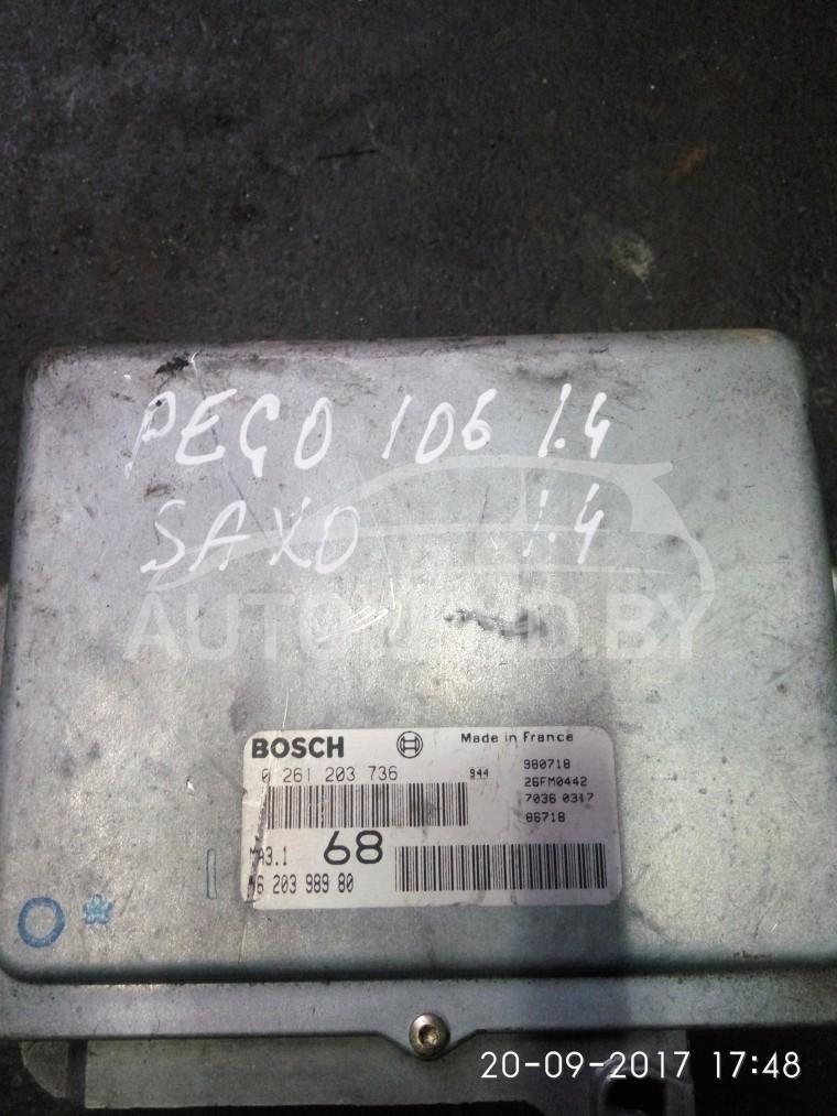 блок управления двигателем Peugeot 106 1 поколение 1996, 1.4 л., бензин, МКПП, хетчбэк 5 дв. - фото №1