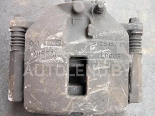 суппорт передний левый Nissan Primera P12 2003, 1.6 л., бензин, МКПП, хетчбэк 5 дв.