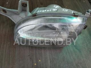 фара левая Hyundai Accent 1 поколение [рестайлинг] 1998, 1.5 л., бензин, МКПП, хетчбэк 5 дв.