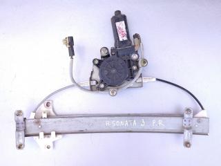 стеклоподъемник электрический задний правый Hyundai Sonata 3 поколение [рестайлинг] 1996