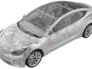 ограничитель открывания двери Tesla Model 3 1 поколение 2019, 1110298-00-D