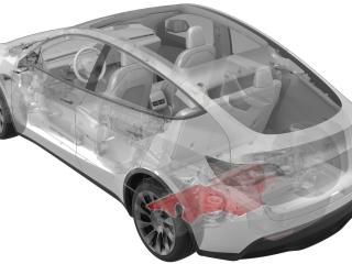 защита двигателя Tesla Model Y 1 поколение (2020 - 2026), 1498771-00-E