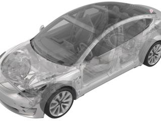 эмблема Tesla Model 3 1 поколение (2017 - 2026), 1494950-00-A