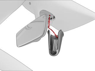 накладка зеркала внутреннего Tesla Model Y 1 поколение 2022, 1494443-00-B, 1619874-00-C, 1755688-00-B, 1783717-00-A