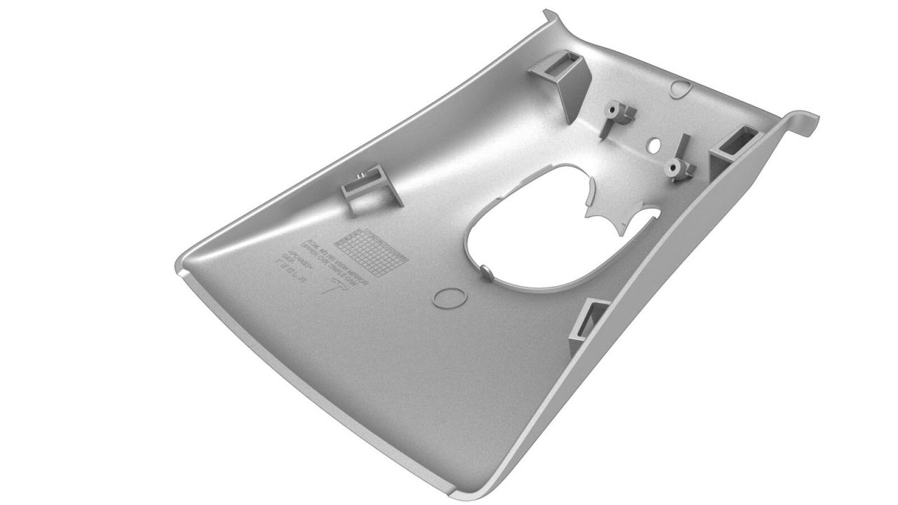 накладка зеркала внутреннего Tesla Model Y 1 поколение 2022, 1755687-00-B, 1619873-00-S, 1494442-00-B, 1783798-00-D - фото №1