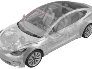 проводка Tesla Model 3 1 поколение (2017 - 2026), 1068787-00-E