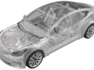 датчик удара Tesla Model 3 1 поколение (2017 - 2026), 1473447-00-A