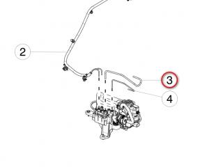 трубка воздушная пневматическая Tesla Model S 1 поколение [рестайлинг] (2016 - 2021), 1061815-00-A