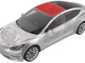Стекло панорамной крыши Tesla Model 3 1 поколение 2022, 1086927-98-D, 1487150-00-B, 1587892-00-A - фото №2