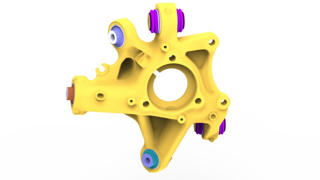 кулак задний левый Tesla Model 3 1 поколение 2019, 1044411-00-G - фото №1