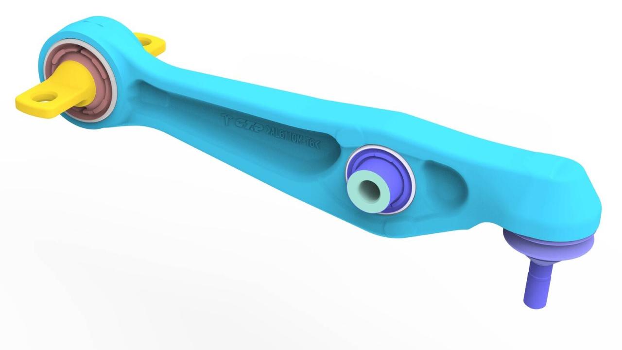 рычаг передний Tesla Model Y 1 поколение 2022, полный привод, 1188341-00-C - фото №1