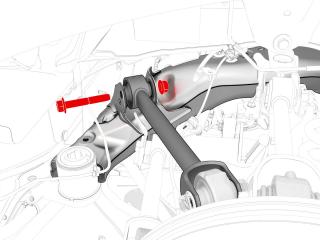 рычаг задний Tesla Model 3 1 поколение 2022, полный привод, 1044427-00-C