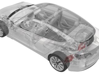 рычаг задний Tesla Model 3 1 поколение 2022, 1044451-00-F