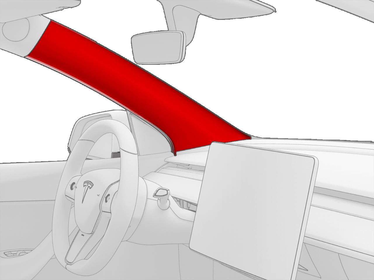 обшивка стойки Tesla Model Y 1 поколение 2021, 1494604-00-E - фото №1