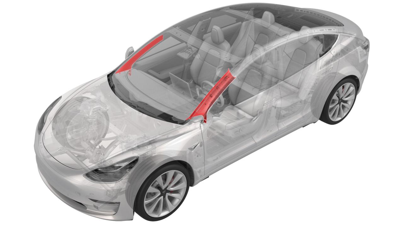 обшивка стойки Tesla Model 3 1 поколение 2022, полный привод, 1086237-01-J, 1527914-01-A - фото №1