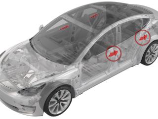 ручка наружная Tesla Model 3 1 поколение (2017 - 2026), 1528114-00-D