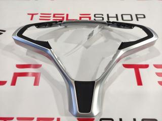 Корпус декоративный подушки безопасности водителя Tesla Model S 1 поколение [рестайлинг] 2018, 1023381-00-I, 2463292, 250765, 12463293