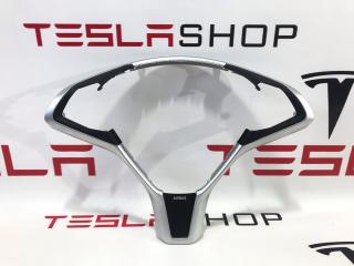 Корпус декоративный подушки безопасности водителя Tesla Model S 1 поколение [рестайлинг] 2017, 1023381-00-I, 2463292, 2463293