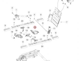 вентиляция сиденья (кулер) Tesla Model S 1 поколение [2-й рестайлинг] 2021, 1571079-00-B