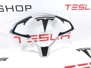 Корпус декоративный подушки безопасности водителя Tesla Model S 1 поколение [рестайлинг] 2017, 1023381-00-I, 2507651, 2463292, 2463293