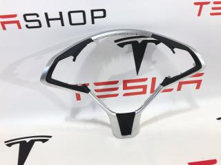 Корпус декоративный подушки безопасности водителя Tesla Model S 1 поколение [рестайлинг] 2017, 1023381-00-I, 2507651, 2463292, 2463293