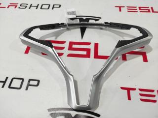 Корпус декоративный подушки безопасности водителя Tesla Model S 1 поколение 2013, 1023381-00-I, 2507651, 2463292, 2463293