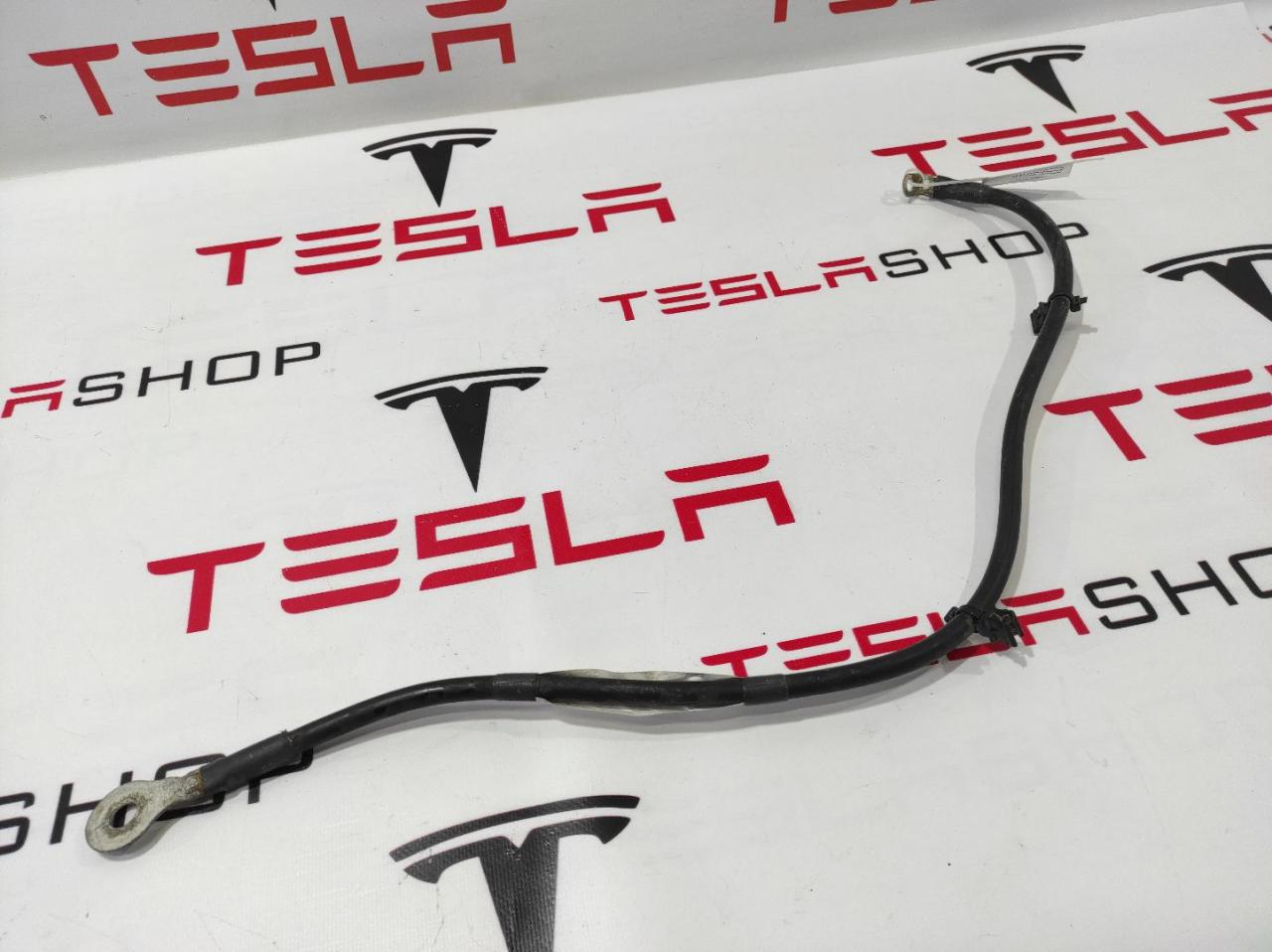 Кабель DCDC конвертера (12V минус) Tesla Model S 1 поколение 2013, 1005651-00-C - фото №1