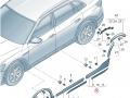 молдинг двери задней левой Audi e-tron 1 поколение 2019, электро, 4KE853059A, 4KE.853.969 - фото №6