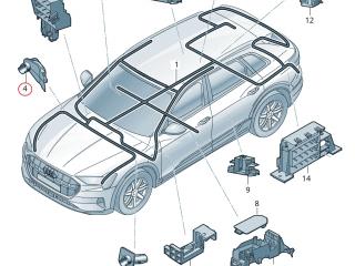 Защитный кожух Audi e-tron 1 поколение 2019, электро, 4KE971824AC