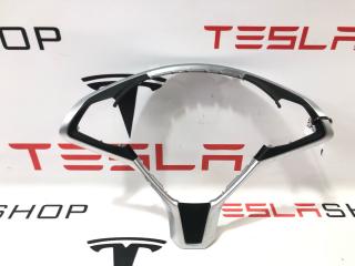 Корпус декоративный подушки безопасности водителя Tesla Model X 1 поколение 2017, 1023381-00-I, 2507651, 2463292, 2463293
