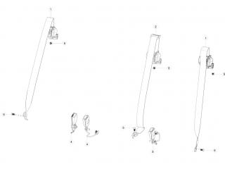 подушка безопасности Tesla Model X 1 поколение 2020, 1036746-06-D