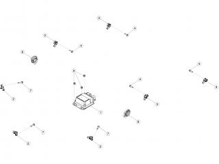 Датчик удара (давления воздуха) Tesla Model 3 1 поколение 2020, 1036762-00-A