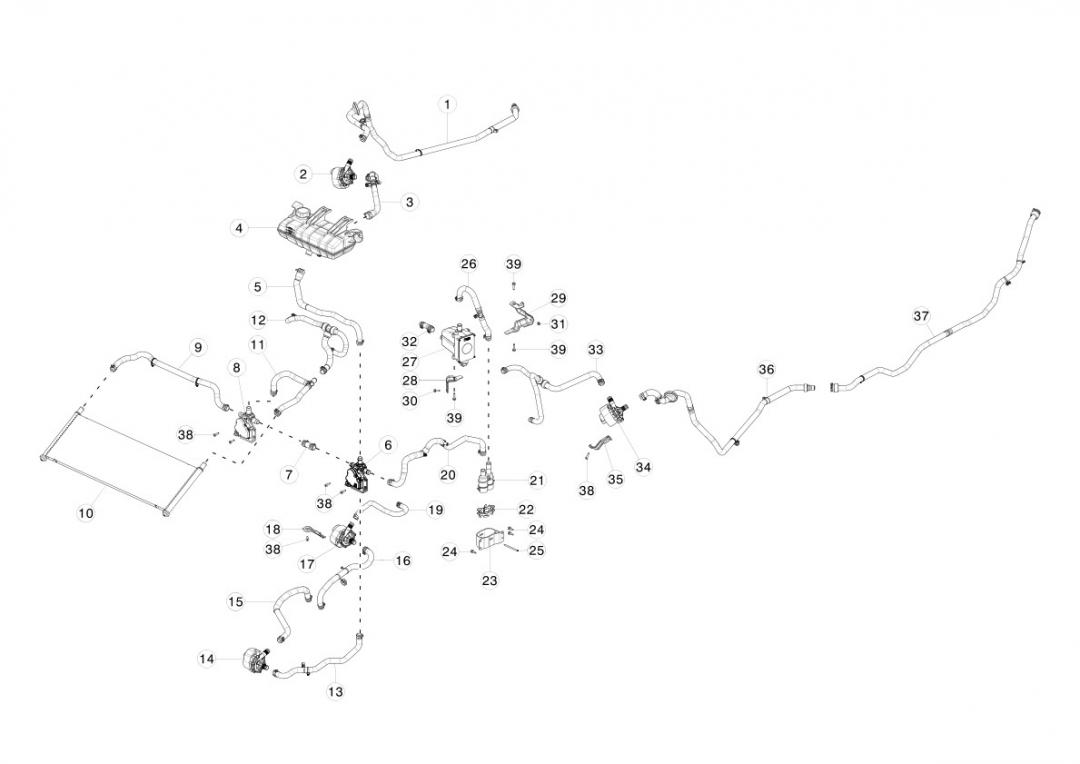 вентилятор охлаждения отсека электроники Tesla Model X 1 поколение 2020, 1041526-00-G - фото №1