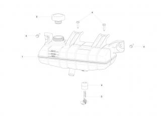 Кронштейн крепление чиллера (подрамник) Tesla Model X 1 поколение 2020, 1027546-00-B