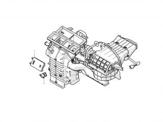 Термоконтроллер HVAC REV01 Tesla Model S 1 поколение [рестайлинг] 2020, 1034215-99-A