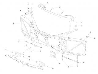рама Tesla Model S 1 поколение [рестайлинг] 2020, 1024353-00-A