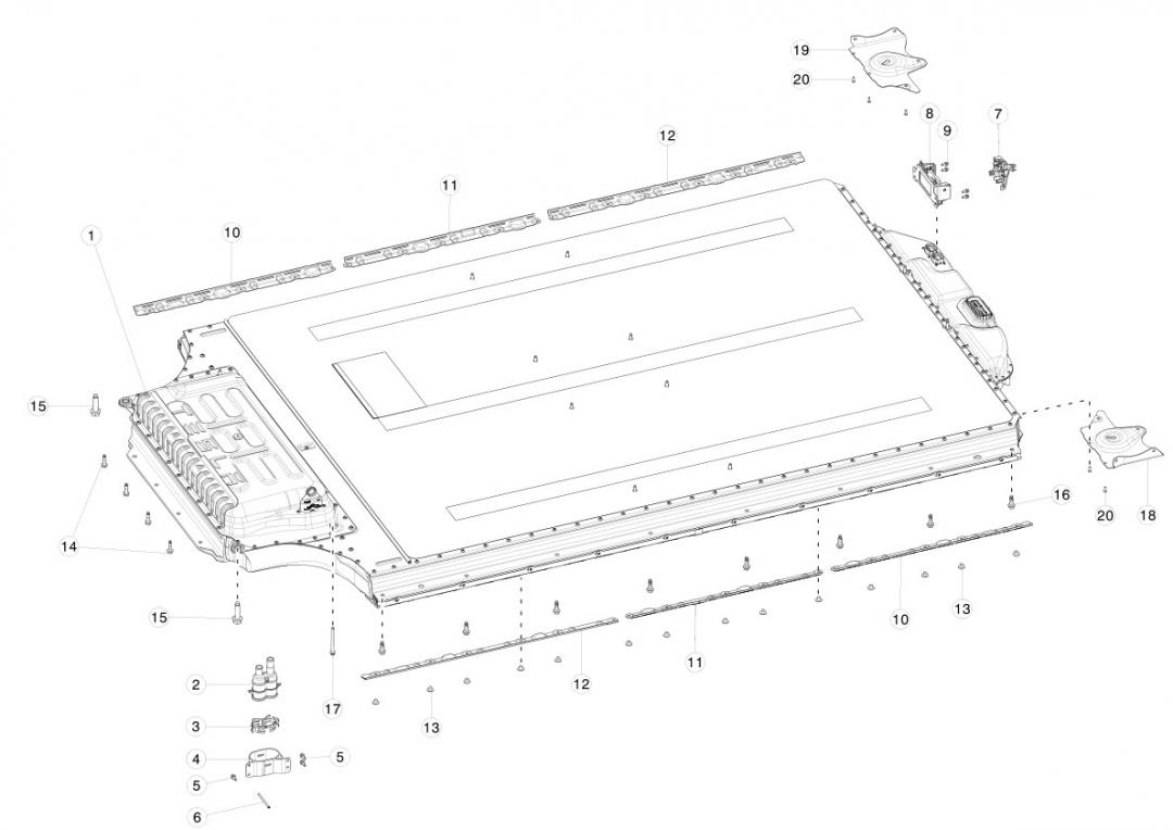 распределитель тока Tesla Model X 1 поколение 2020, 1005784-00-B - фото №1