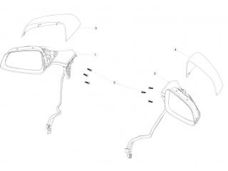 форточка передняя левая Tesla Model X 1 поколение 2020, 1034908-99-E