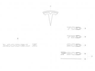 защита арок (подкрылок) Tesla Model X 1 поколение 2020, 104136400G