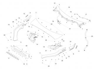 Обтекатель накладки порога Tesla Model X 1 поколение 2020, 1045634-00-D