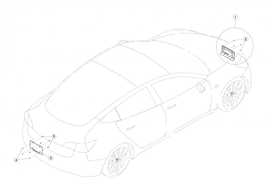 защита арок (подкрылок) Tesla Model 3 1 поколение 2020, 1019047-00-C - фото №1