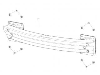 рама Tesla Model 3 1 поколение 2020, 1047337-00-A