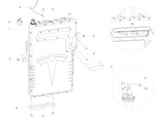 провод высоковольтный Tesla Model X 1 поколение 2020, 1088735-00-C