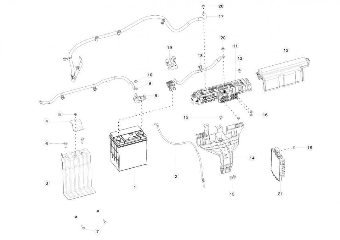 проводка Tesla Model X 1 поколение 2020, 1052334-01-G - фото №1