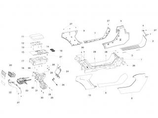 накладка декоративная Tesla Model X 1 поколение 2020, 1055049-02-D