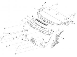 Клипса NIFCO 12733 Tesla Model 3 1 поколение 2020, 1011813-00-A