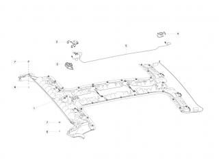 накладка декоративная Tesla Model X 1 поколение 2020, 1050246-07-E