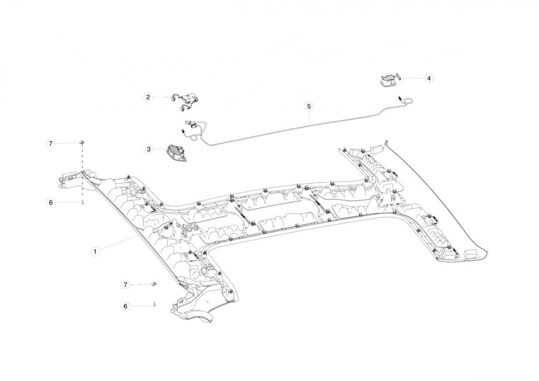 накладка декоративная Tesla Model X 1 поколение 2020, 1083675-00-B - фото №1